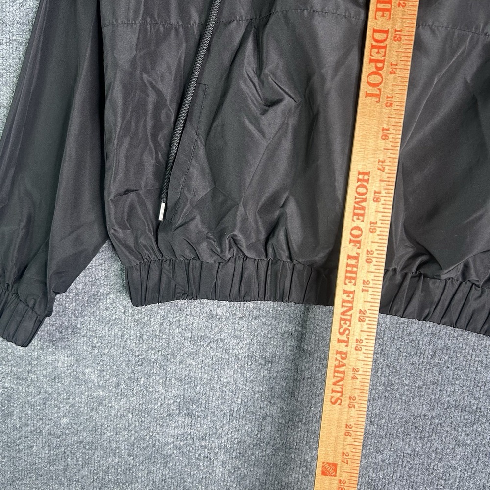 Forever 21 Womens‎ Activewear Anorak Jacket Windbreaker Size Small Black - Picture 5 of 7
